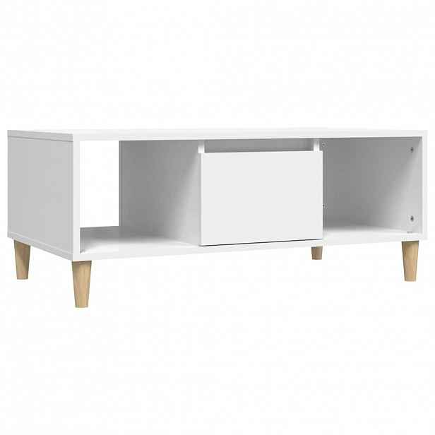 vidaXL Konferenční stolek bílý 90 x 50 x 36,5 cm kompozitní dřevo