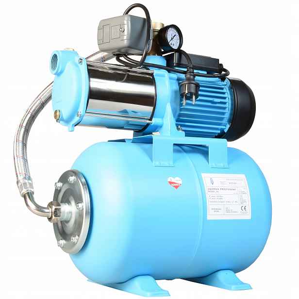 Hydrofor 24 L Na Vodu Hydroforová Pumpa Nádrž Celý Komplet Výkonný Komplet