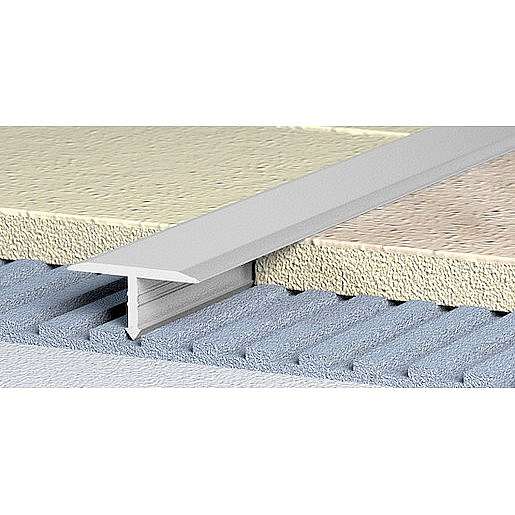Lišta dělící T hliník přírodní délka 250 cm, výška 10 mm, šířka 14 mm, ALT14250