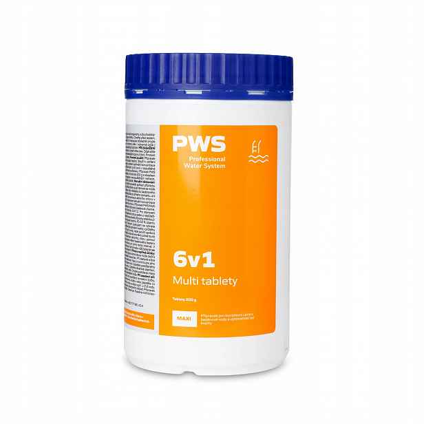 Pws Multi tablety 6v1 do bazénu 200g 2kg bazénová chemie
