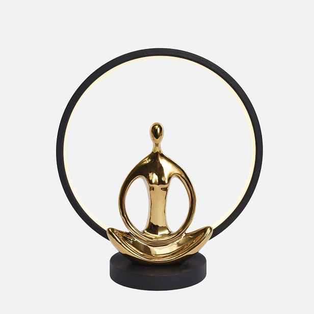 Stolní lampa Noční Led Černá Yoga Usb plast 32,5 cm nad stůl Zuma Line