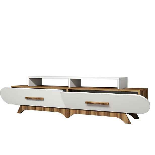 Televizní stolek Flora White and Walnut