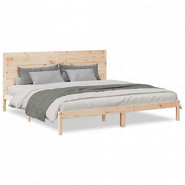 vidaXL Prodloužený rám postele bez matrace 200 x 220 cm masivní dřevo