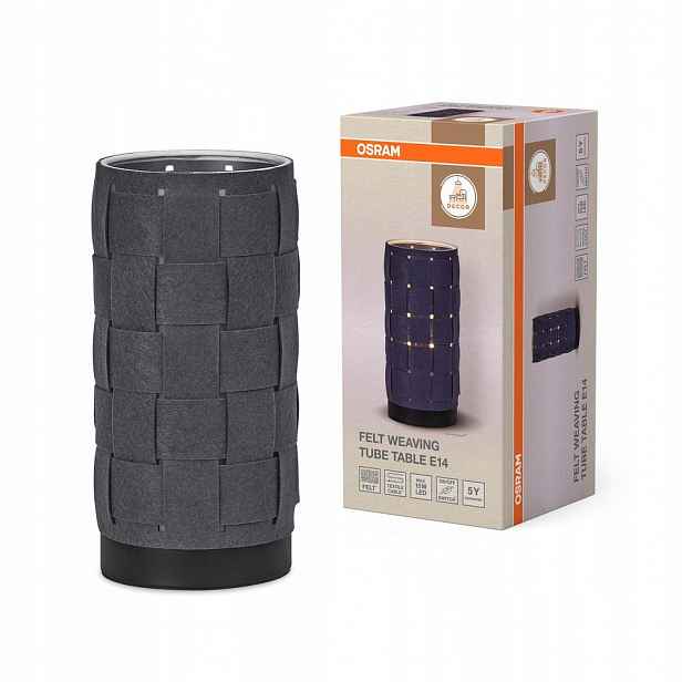 Stolní lampa E14 Dekorativní šedá Decor Osram