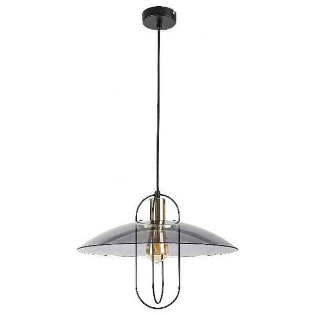 Černá závěsná lampa Vida s industriálním leskem nad jídelní stůl Rabalux