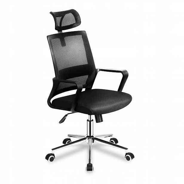 Ergonomické kancelářské křeslo Mark Adler černé, otočné, nastavitelné