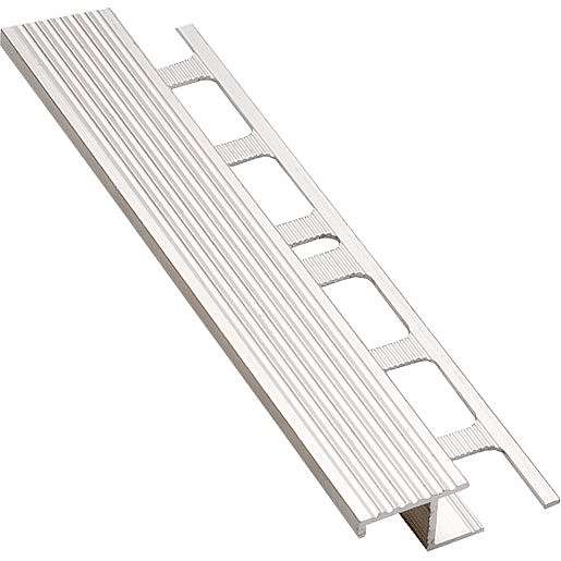 Lišta schodová Z hliník přírodní délka 250 cm, výška 10 mm, šířka 20 mm, ALSC10250