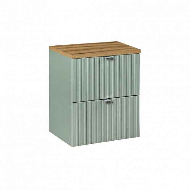Petits-meubles SKŘÍŇKA POD UMYVADLO 50.4cm Jade Zelená a dřevo