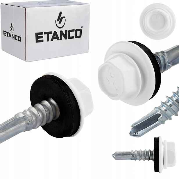 Samovrtné šrouby do oceli a kovu Etanco GT5 5,5x25mm Ral 9003 250 ks