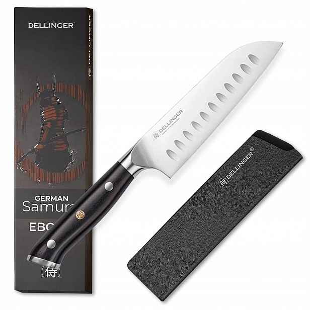Santoku malý nůž 133 mm Dellinger German Samurai Ebony