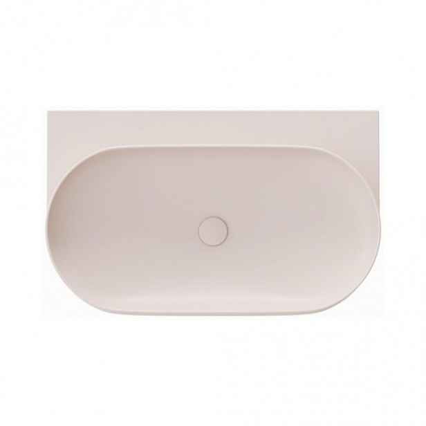 Ravak Yard umyvadlo 80,5x50 cm alabaster pink mat bez otvoru pro baterii XJX0G080000