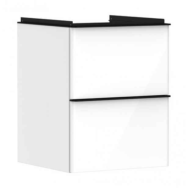 Skříňka pod umyvadlo bez umyvadla Hansgrohe Xelu Q 48x62,5x47,5 cm bílá lesklá 54019670