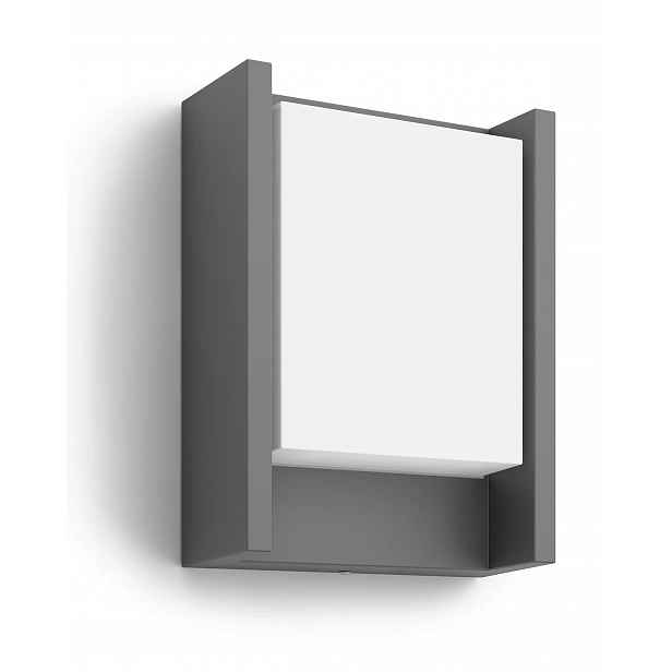Venkovní nástěnné svítidlo Philips šedé s integrovaným Led zdrojem 3,8 W