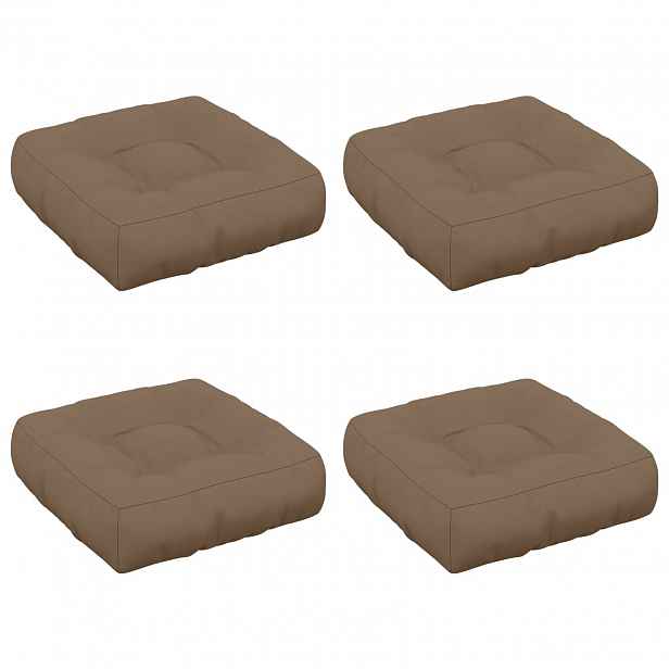 vidaXL Polstry ve 4 kusech VIANEN 4 pcs 100% polyester Taupe
