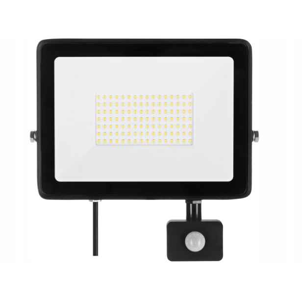 Halogenová lampa Reflektor Bílá Studená 100W IP65 Snímač pohybu soumraku