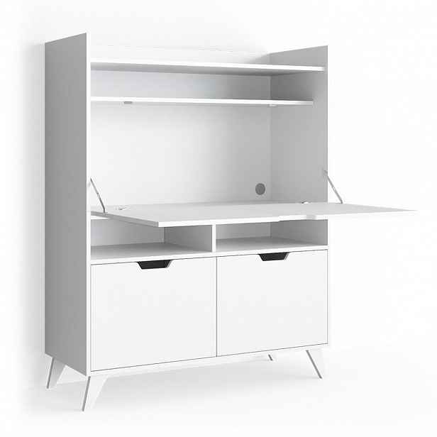 Vicco SEKRETÁŘSKÝ STŮL Berdi Bílá 110 x 45 cm