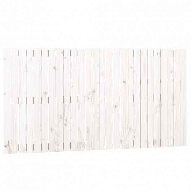 vidaXL Nástěnné čelo postele bílé 166 x 3 x 90 cm masivní borové dřevo