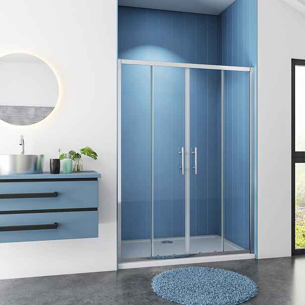 Sprchové dveře do niky SYMPHONY D4 140 cm, posuvné, 136–140 × 190 cm, L/P varianta
