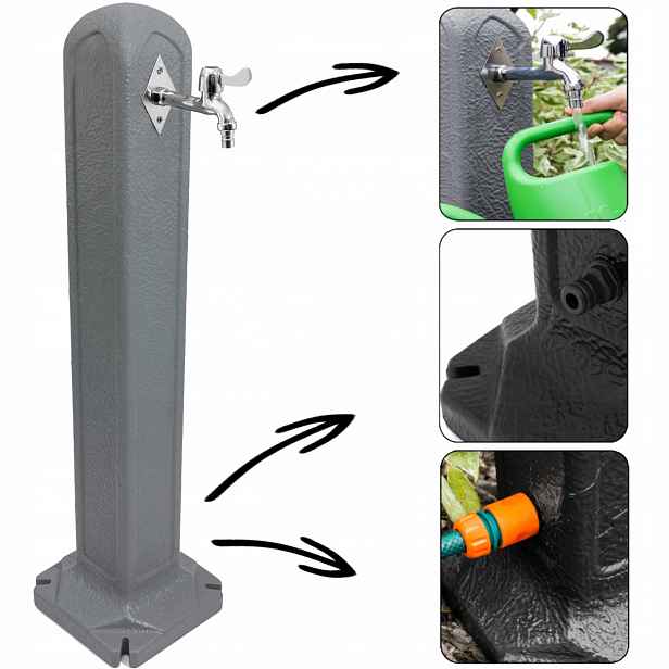Zahradní kohoutek, volně stojící sloupek na vodu, hydrant