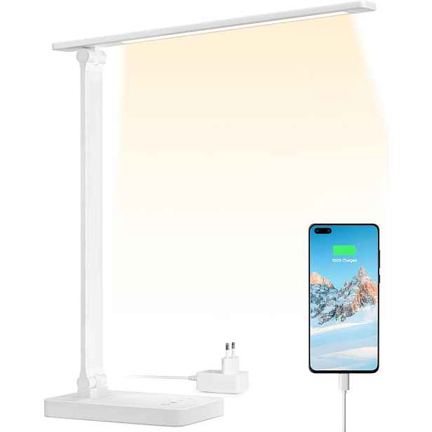 Stolní, stolní Led lampa, 15 W, 655 lm, 3 barvy a 5 úrovní jasu