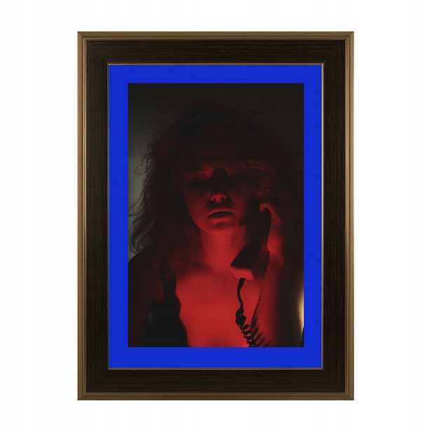 Autoportréty III (červený telefon) Diana Sawicka Rám ve stylu art deco