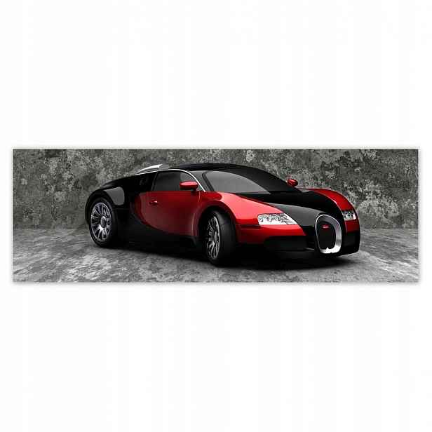 Plakáty 200x66 Bugatti Veyron Červená