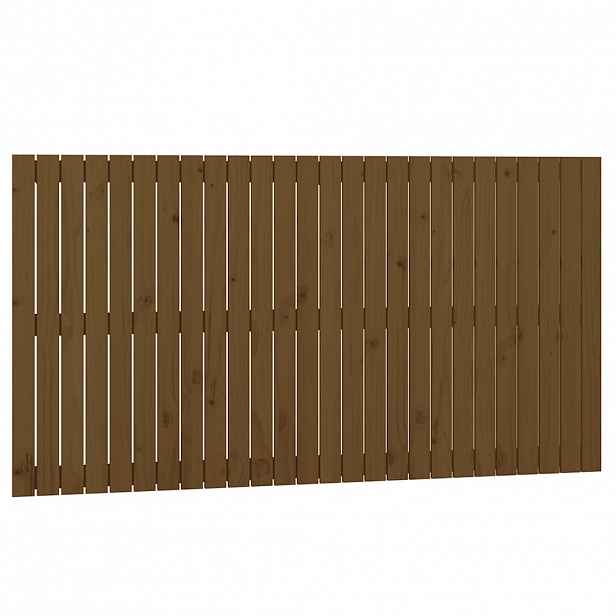 vidaXL Nástěnné čelo postele medově hnědé 166x3x90 cm masivní borovice