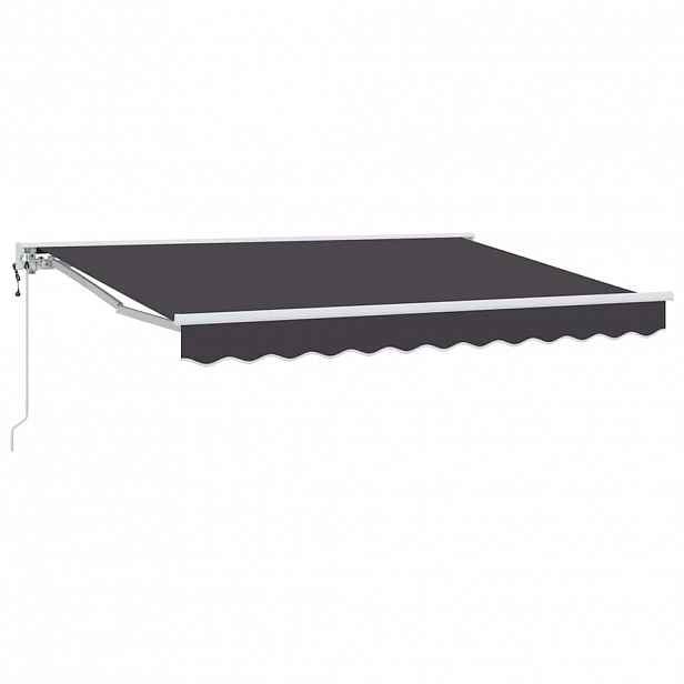 vidaXL Rám markýzy Antracitová 250 x 200 cm