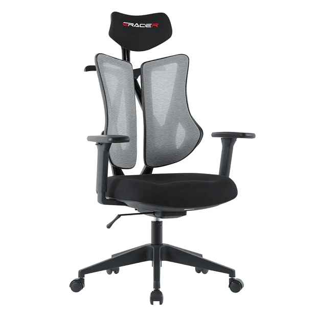 Autronic Kancelářská židle E-racer KA-H3246 GREY - šedá