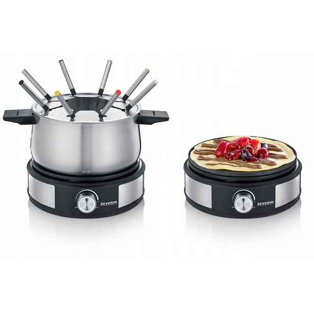 Severin Fo 2471 Fondue v kombinaci s palačinkovačem, 1500 W
