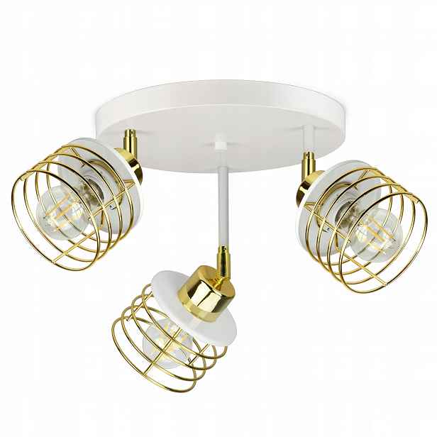Lampa Stropní Svítidlo Lustr Glamour Zlatý Chrom Měď