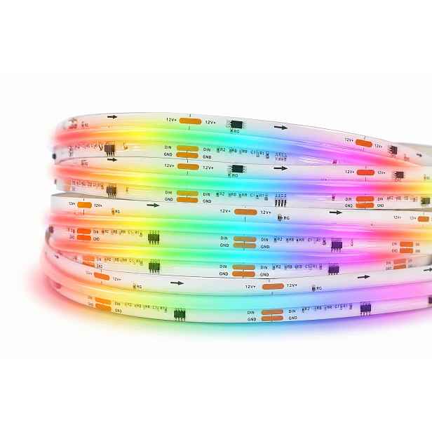 Digitální Led pásek Cob Rgb WS2811 tekoucí Magic Pixel Rgbic 12V 432LED/m Bi
