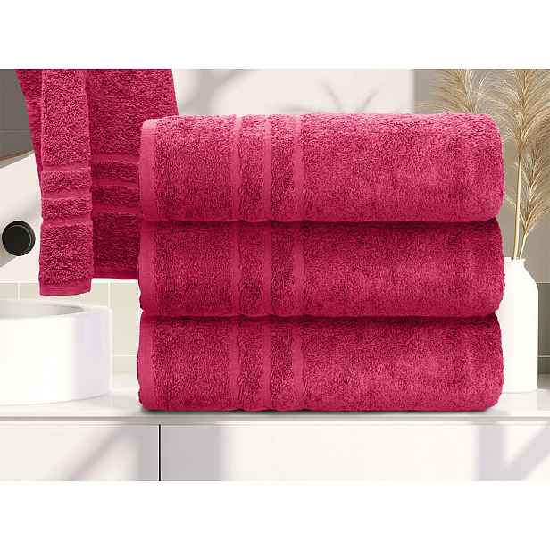 Osuška Comfort 70 x 140 cm purpurová, 100% bavlna