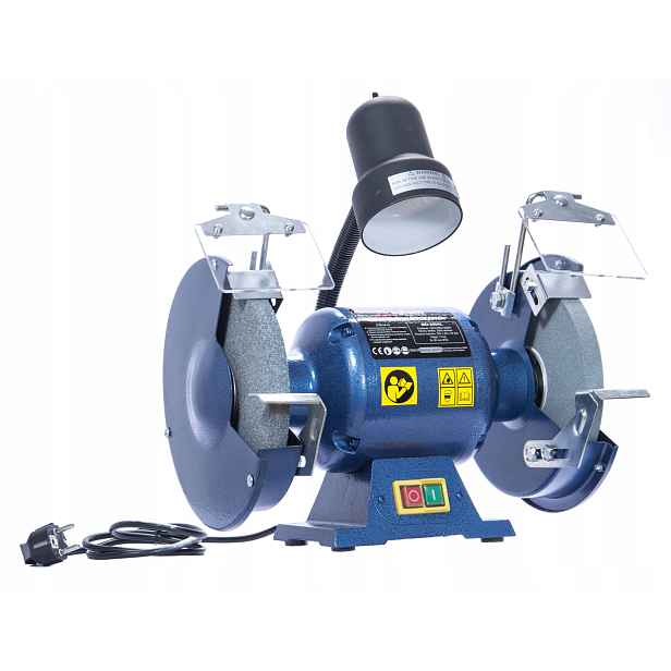 Stolní bruska 200 mm dvoukotoučová s lampou Magnum MD200AL 550W/230V
