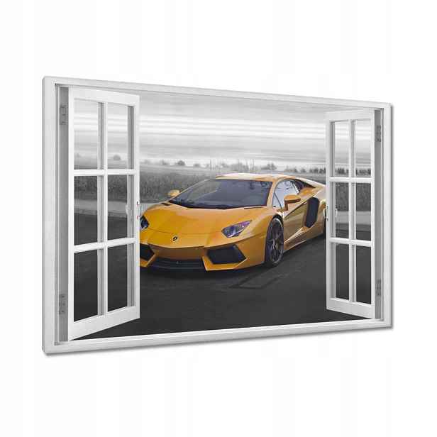 Obrazy 120x80 Oranžové auto