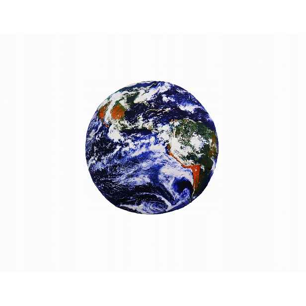 Kulatý Polštář Planeta Země Dekorativní 3D Dárek Vesmír 25 cm