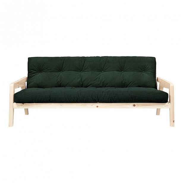 Manšestrová variabilní pohovka Karup Design Grab Raw/Dark Green
