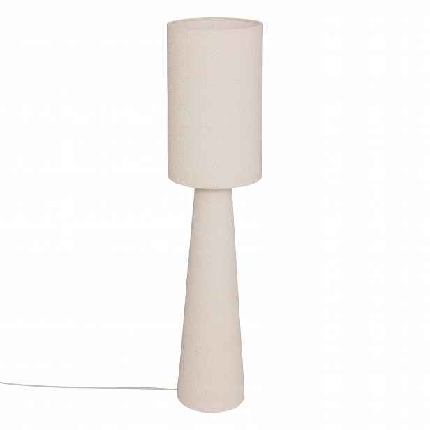 Stojací lampa Boucle, Ø 28 x 124 cm, bílá