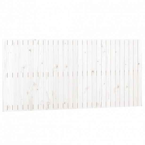 vidaXL Nástěnné čelo postele bílé 185 x 3 x 90 cm masivní borové dřevo