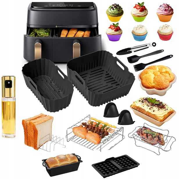 Akcesoria K Philips Airfryer Dual Basket Forma Toastové Vafle 3L 6L Doplňky