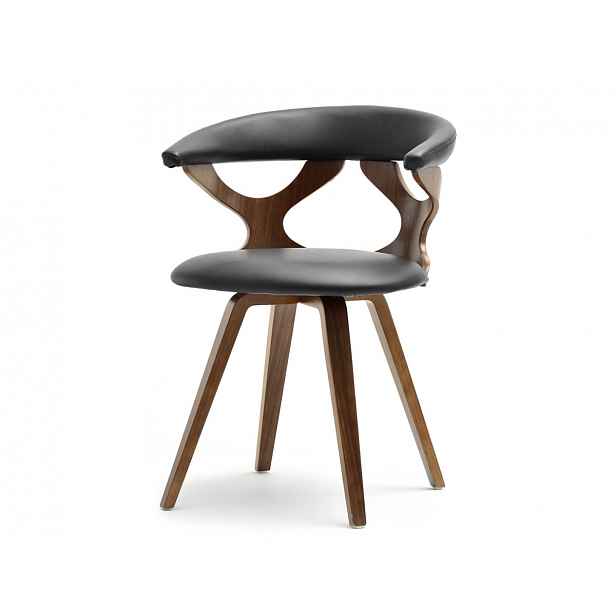Designové židle ANELIS - ořech / černá