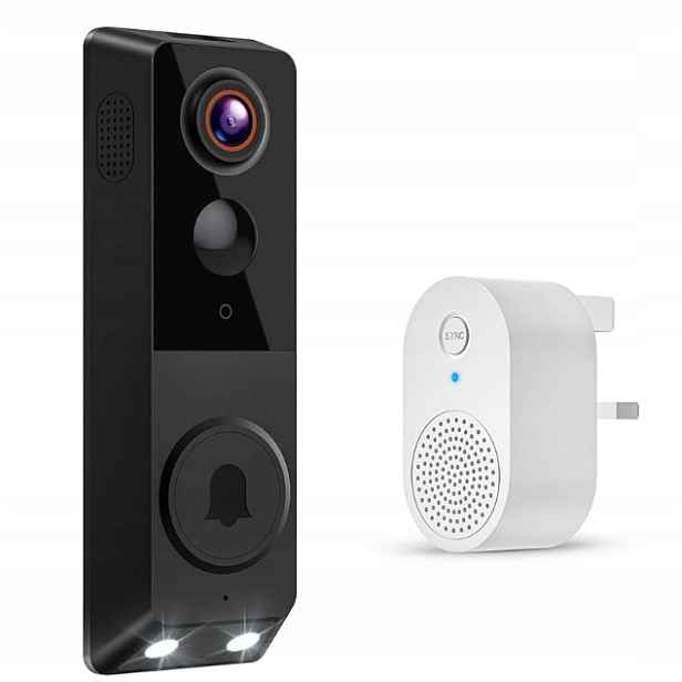 Inteligentní dveřní zvonek s kamerou, 2,4G WiFi, 1080P Ai detekce