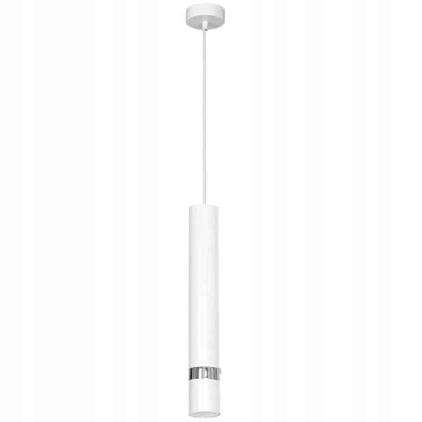 Závěsná lampa Luminex Reno GU10 8W bílá matná/chrom moderní 110 cm