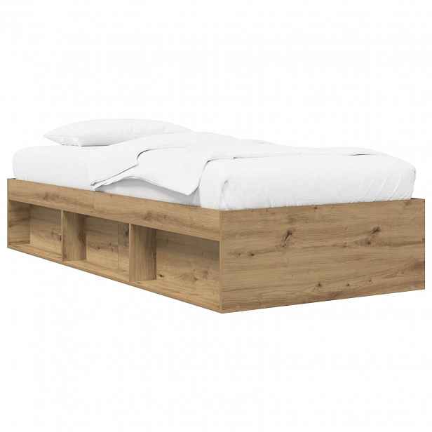 vidaXL Rám postele s úložným prostorem Dub artisan 80 x 200 cm