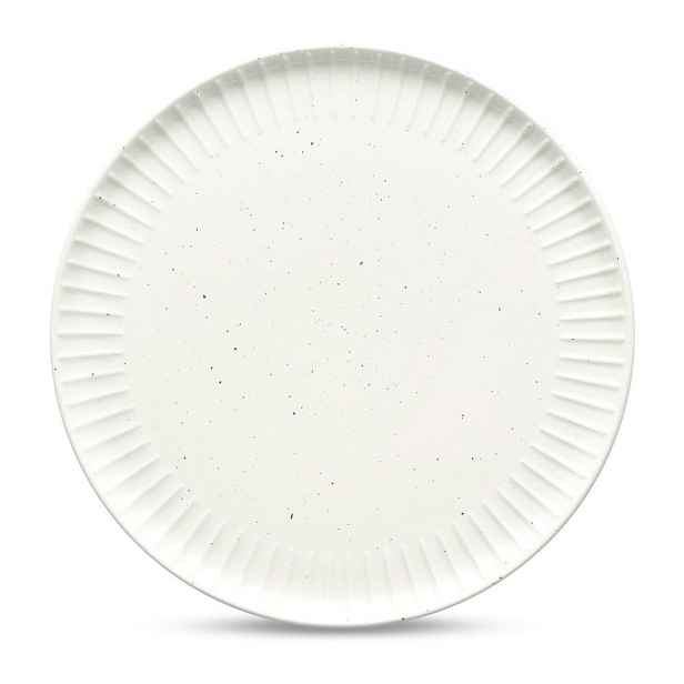 Bílý dezertní  talíř ø 21 cm Ora Gloss – Salt&Pepper