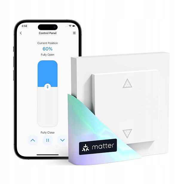 Meross Matter Wlan – Inteligentní spínač pro rolety (24–230 V)