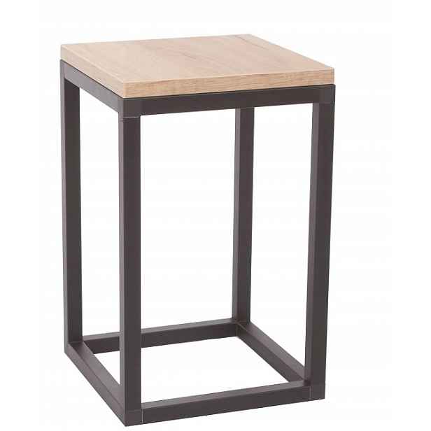 Stojan Držák Na Květináč Malý Loft Alu 40 CM Dub Možnosti