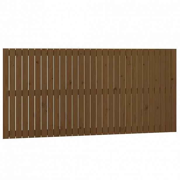 vidaXL Nástěnné čelo postele medově hnědé 185x3x90 cm masivní borovice