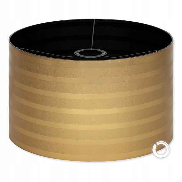 Stínidlo Abažur zlaté černé Pvc 35 cm x 25 cm Glamour E27 E14 Váleček pro lampy