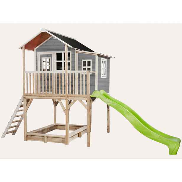 EXIT Toys Dětský dřevěný domeček na nožkách - velký (šedý)